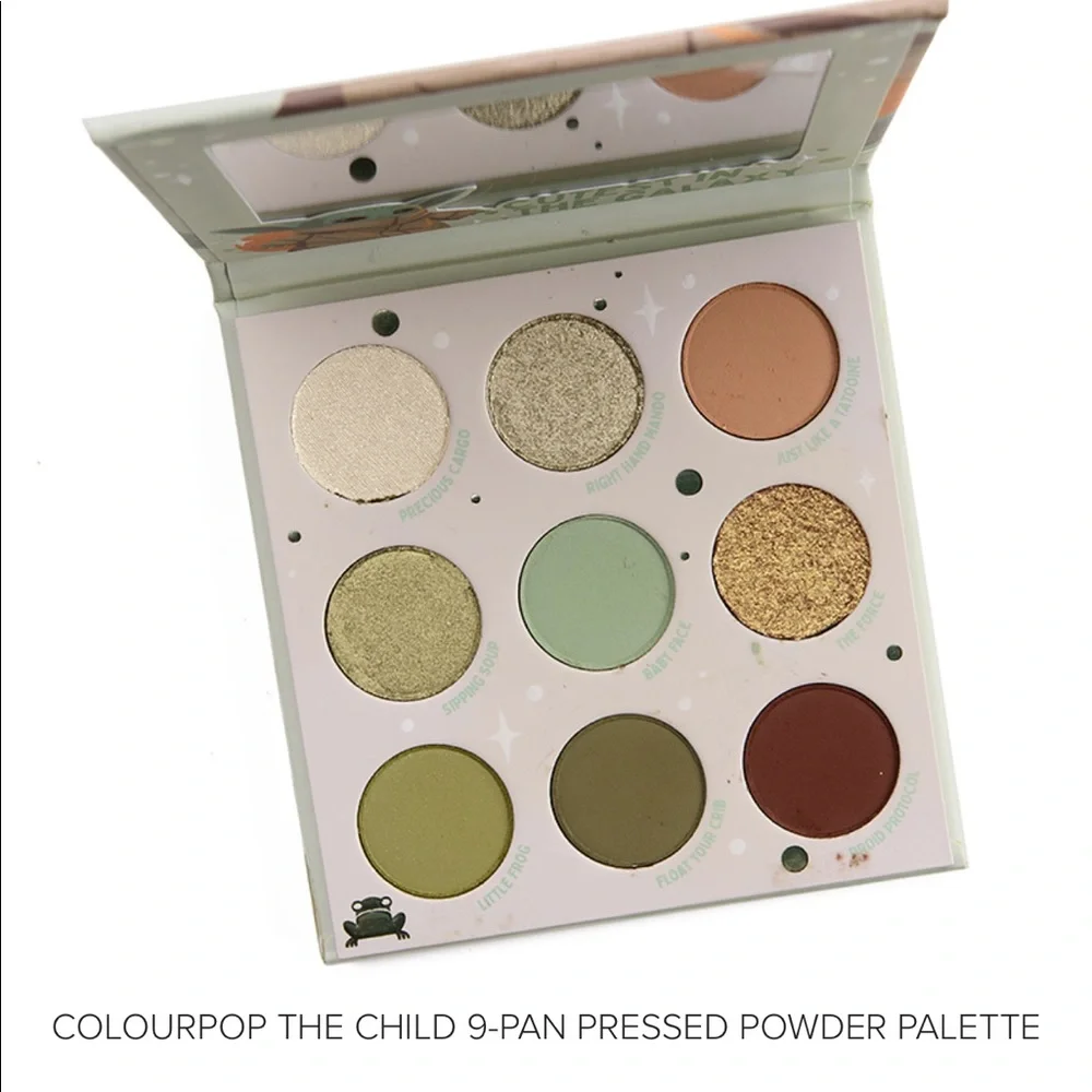 ColourPop The Child 9-Pan Pressed Powder Palette limited edition NIB Mandalorian